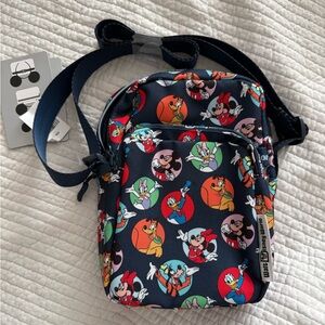 Disney Kids Navy Character Print Crossbody Bag